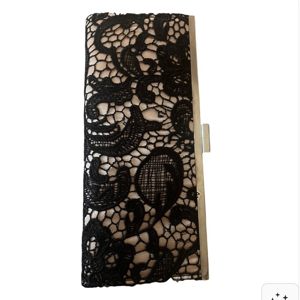Style & Co. Black Lace Clutch